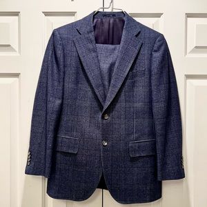 SuitSupply Pure Wool Blue Plaid Suit